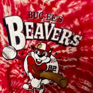 Buc-ee's Red Tie-Dye T-Shirt 2XL